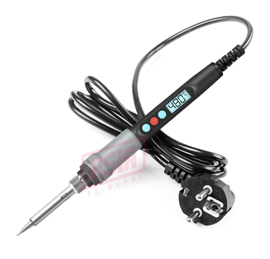 Soldering Iron 90W Adjustable Temp with Digital Display & 5 Soldering – WPL  RC Official Store