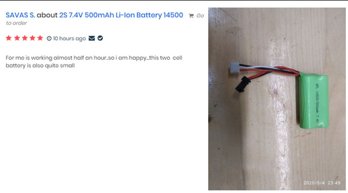 3pcs 1s 500mAh 14500 Li-Ion battery for D12 D22 D32 Mini – WPL RC Official  Store